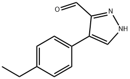 4-(4-ETHYL-PHENYL)-1H-PYRAZOLE-3-CARBALDEHYDE Struktur