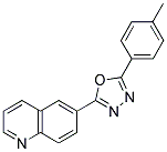 6-[5-(4-METHYLPHENYL)-1,3,4-OXADIAZOL-2-YL]QUINOLINE Struktur