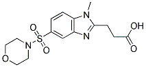 3-[1-METHYL-5-(MORPHOLIN-4-YLSULFONYL)-1H-BENZIMIDAZOL-2-YL]PROPANOIC ACID Struktur