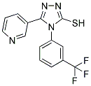 5-PYRIDIN-3-YL-4-(3-TRIFLUOROMETHYL-PHENYL)-4H-[1,2,4]TRIAZOLE-3-THIOL Struktur