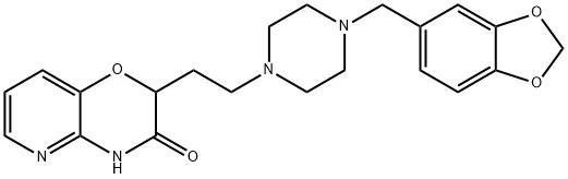 2-(2-[4-(1,3-BENZODIOXOL-5-YLMETHYL)PIPERAZINO]ETHYL)-2H-PYRIDO[3,2-B][1,4]OXAZIN-3(4H)-ONE Struktur