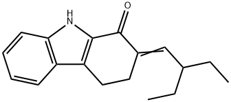 2-[(Z)-2-ETHYLBUTYLIDENE]-4,9-DIHYDRO-1H-CARBAZOL-1(3H)-ONE Struktur