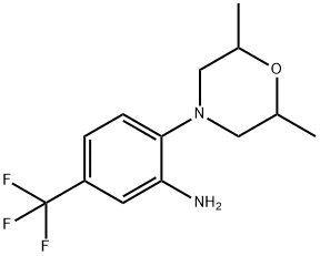 2-(2,6-DIMETHYLMORPHOLIN-4-YL)-5-(TRIFLUOROMETHYL)ANILINE Struktur