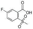 5-FLUORO-2-(METHYLSULFONYL)BENZOIC ACID Struktur