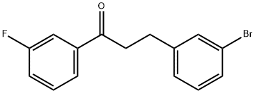 3-(3-BROMOPHENYL)-3'-FLUOROPROPIOPHENONE Struktur