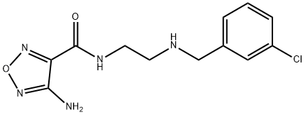 4-AMINO-N-(2-((3-CHLOROBENZYL)AMINO)ETHYL)-1,2,5-OXADIAZOLE-3-CARBOXAMIDE Struktur