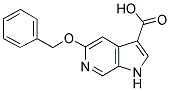 5-BENZYLOXY-1H-PYRROLO[2,3-C]PYRIDINE-3-CARBOXYLIC ACID Struktur