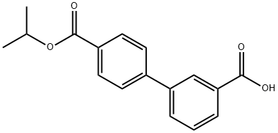 BIPHENYL-3,4'-DICARBOXYLIC ACID 4'-ISOPROPYL ESTER Struktur