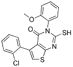 5-(2-CHLOROPHENYL)-2-MERCAPTO-3-(2-METHOXYPHENYL)THIENO[2,3-D]PYRIMIDIN-4(3H)-ONE Struktur