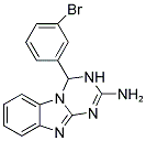 4-(3-BROMOPHENYL)-3,4-DIHYDRO[1,3,5]TRIAZINO[1,2-A]BENZIMIDAZOL-2-AMINE Struktur