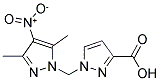 1-(3,5-DIMETHYL-4-NITRO-PYRAZOL-1-YLMETHYL)-1 H-PYRAZOLE-3-CARBOXYLIC ACID Struktur