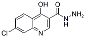 7-CHLORO-4-HYDROXY-QUINOLINE-3-CARBOXYLIC ACID HYDRAZIDE Struktur