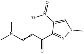 3-DIMETHYLAMINO-1-(1-METHYL-4-NITRO-1H-PYRAZOL-3-YL)-PROPENONE Struktur