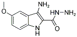 3-AMINO-5-METHOXY-1H-INDOLE-2-CARBOXYLIC ACID HYDRAZIDE Struktur