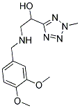 2-((3,4-DIMETHOXYBENZYL)AMINO)-1-(2-METHYL-2H-TETRAZOL-5-YL)ETHANOL Struktur