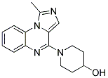 1-(1-METHYLIMIDAZO[1,5-A]QUINOXALIN-4-YL)PIPERIDIN-4-OL Struktur