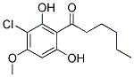 1-(3-CHLORO-2,6-DIHYDROXY-4-METHOXYPHENYL)-1-HEXANONE Struktur