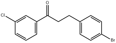 3-(4-BROMOPHENYL)-3'-CHLOROPROPIOPHENONE Struktur