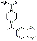 4-[1-(3,4-DIMETHOXYPHENYL)ETHYL]PIPERAZINE-1-CARBOTHIOAMIDE Struktur