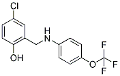 4-CHLORO-2-([4-(TRIFLUOROMETHOXY)ANILINO]METHYL)BENZENOL Struktur