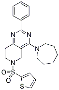 4-AZEPAN-1-YL-2-PHENYL-6-(THIOPHENE-2-SULFONYL)-5,6,7,8-TETRAHYDRO-PYRIDO[4,3-D]PYRIMIDINE Struktur