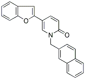 5-(1-BENZOFURAN-2-YL)-1-(2-NAPHTHYLMETHYL)PYRIDIN-2(1H)-ONE Struktur