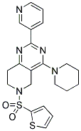 4-PIPERIDIN-1-YL-2-PYRIDIN-3-YL-6-(THIOPHENE-2-SULFONYL)-5,6,7,8-TETRAHYDRO-PYRIDO[4,3-D]PYRIMIDINE Struktur