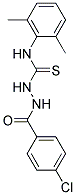 2-(4-CHLOROBENZOYL)-N-(2,6-DIMETHYLPHENYL)HYDRAZINECARBOTHIOAMIDE Struktur