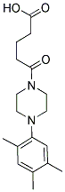 5-OXO-5-[4-(2,4,5-TRIMETHYLPHENYL)PIPERAZIN-1-YL]PENTANOIC ACID Struktur