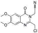 [2-(CHLOROMETHYL)-6,7-DIMETHOXY-4-OXOQUINAZOLIN-3(4H)-YL]ACETONITRILE Struktur