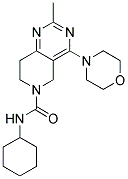 2-METHYL-4-MORPHOLIN-4-YL-7,8-DIHYDRO-5H-PYRIDO[4,3-D]PYRIMIDINE-6-CARBOXYLIC ACID CYCLOHEXYLAMIDE Struktur