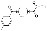 [4-(4-METHYLBENZOYL)PIPERAZIN-1-YL](OXO)ACETIC ACID Struktur