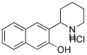 3-(2-PIPERIDINYL)-2-NAPHTHOL HYDROCHLORIDE Struktur