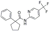 (PHENYLCYCLOPENTYL)-N-(5-(TRIFLUOROMETHYL)(2-PYRIDYL))FORMAMIDE Struktur