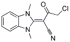 4-CHLORO-2-(1,3-DIMETHYL-1,3-DIHYDRO-2H-BENZIMIDAZOL-2-YLIDENE)-3-OXOBUTANENITRILE Struktur