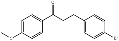 3-(4-BROMOPHENYL)-4'-THIOMETHYLPROPIOPHENONE Struktur