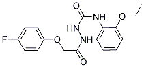 1-(2-(4-FLUOROPHENOXY)ACETYL)-4-(2-ETHOXYPHENYL)SEMICARBAZIDE Struktur