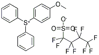 DIPHENYL(4-METHOXYPHENYL)SULPHONIUM NONAFLATE Struktur