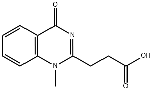 3-(1-METHYL-4-OXO-1,4-DIHYDROQUINAZOLIN-2-YL)PROPANOIC ACID Struktur