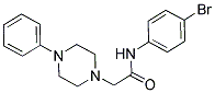 N-(4-BROMOPHENYL)-2-(4-PHENYLPIPERAZINO)ACETAMIDE Struktur