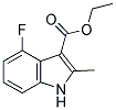 4-FLUORO-2-METHYL-1H-INDOLE-3-CARBOXYLIC ACID ETHYL ESTER Struktur