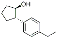 TRANS-2-(4-ETHYLPHENYL)CYCLOPENTANOL Struktur