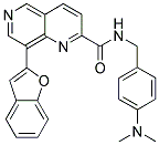 8-BENZOFURAN-2-YL-[1,6]NAPHTHYRIDINE-2-CARBOXYLIC ACID 4-DIMETHYLAMINO-BENZYLAMIDE Struktur