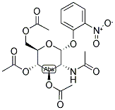 O-NITROPHENYL 2-ACETAMIDO-2-DEOXY-3,4,6-TRI-O-ACETYL-A-D-GLUCOPYRANOSIDE Struktur