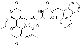 TRI-O-ACETYL-ALPHA-D-GALNAC-FMOC-SER Struktur