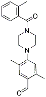 2,5-DIMETHYL-4-[4-(2-METHYLBENZOYL)PIPERAZIN-1-YL]BENZALDEHYDE Struktur