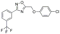 4-CHLOROPHENYL (3-[3-(TRIFLUOROMETHYL)PHENYL]-1,2,4-OXADIAZOL-5-YL)METHYL ETHER Struktur