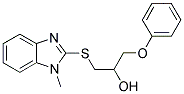 1-[(1-METHYL-1H-BENZIMIDAZOL-2-YL)THIO]-3-PHENOXYPROPAN-2-OL Struktur