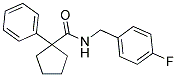 N-((4-FLUOROPHENYL)METHYL)(PHENYLCYCLOPENTYL)FORMAMIDE Struktur