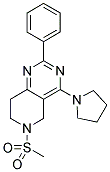 6-(METHYLSULFONYL)-2-PHENYL-4-PYRROLIDIN-1-YL-5,6,7,8-TETRAHYDROPYRIDO[4,3-D]PYRIMIDINE Struktur